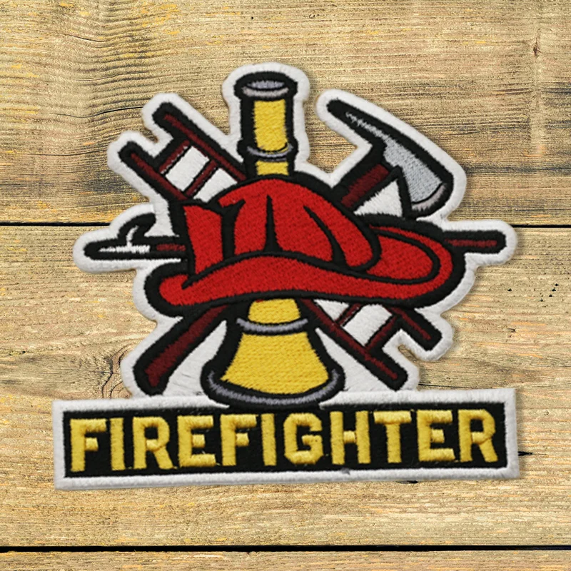 Firefighter embroidered patch