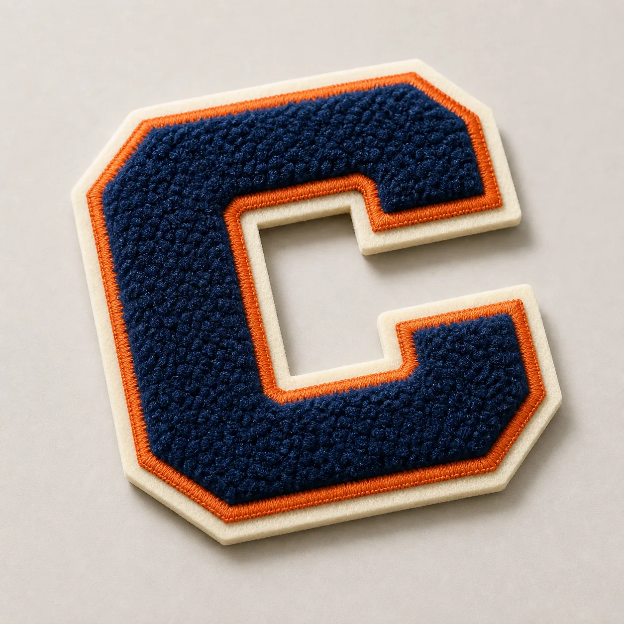 Chenille varsity letter patch case