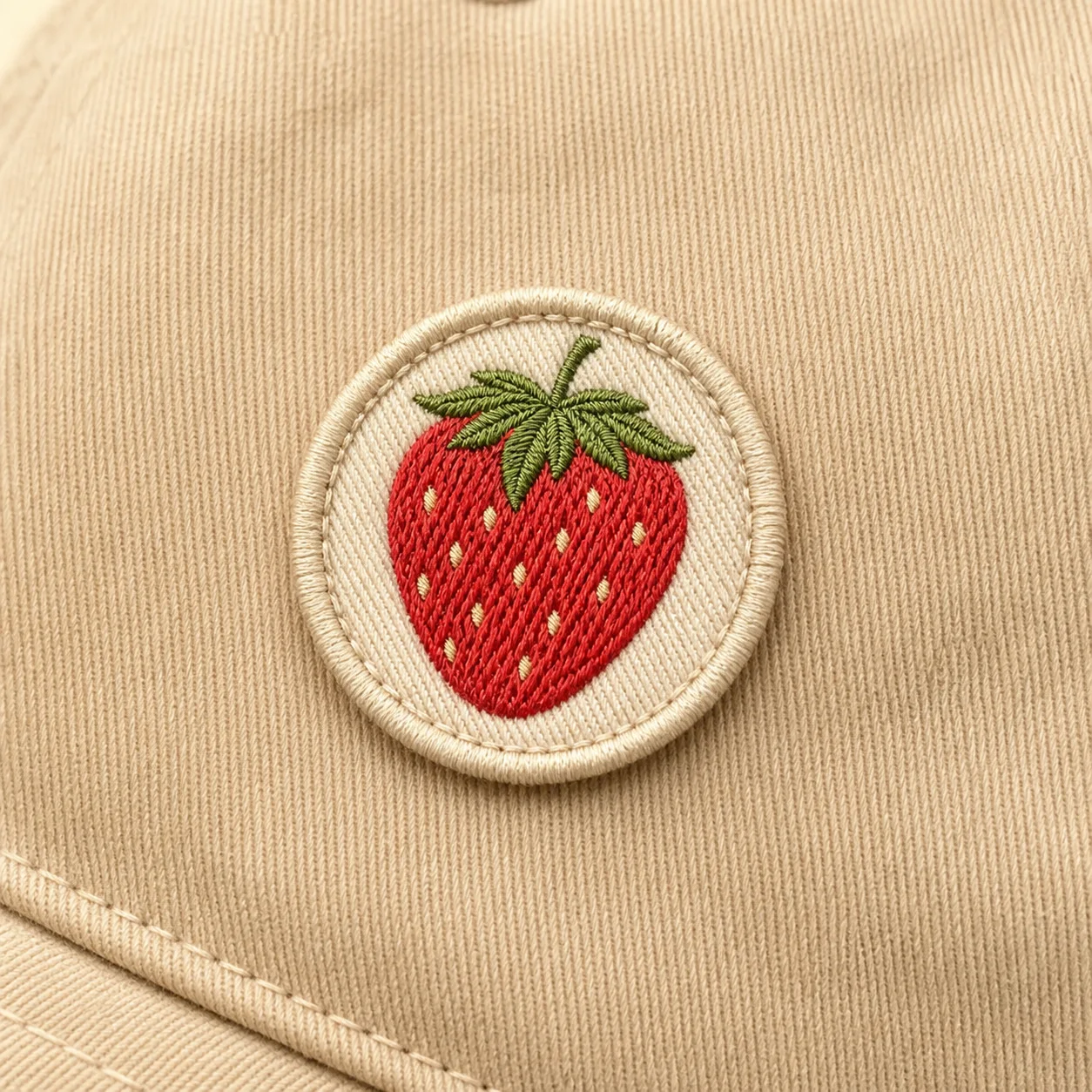 Custom embroidered hat patches for caps and small placements